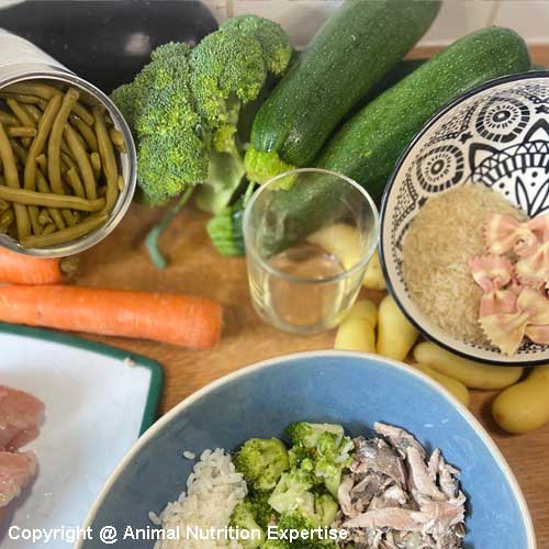 ration menagere chien ingredients